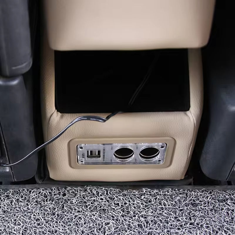 Factory Wholesale Toyota Universal Car Cup Holder ABS Armrest Box with Fridge Storage and USB Charge